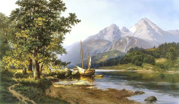 Summer Day. - mikhail satarov paintings.landscape. - оригинал