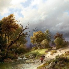 Схема вышивки «jeseň»