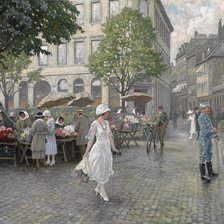 Flower Market in Copenhagen.