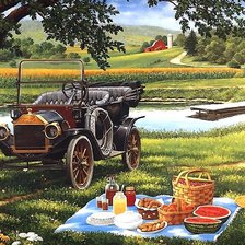 Схема вышивки «ПИКНИК»