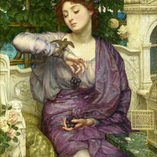 Схема вышивки «девушка»