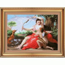 Схема вышивки «Диана и Купидон»