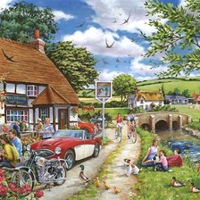 Схема вышивки «ДЕРЕВЕНСКОЕ КАФЕ»