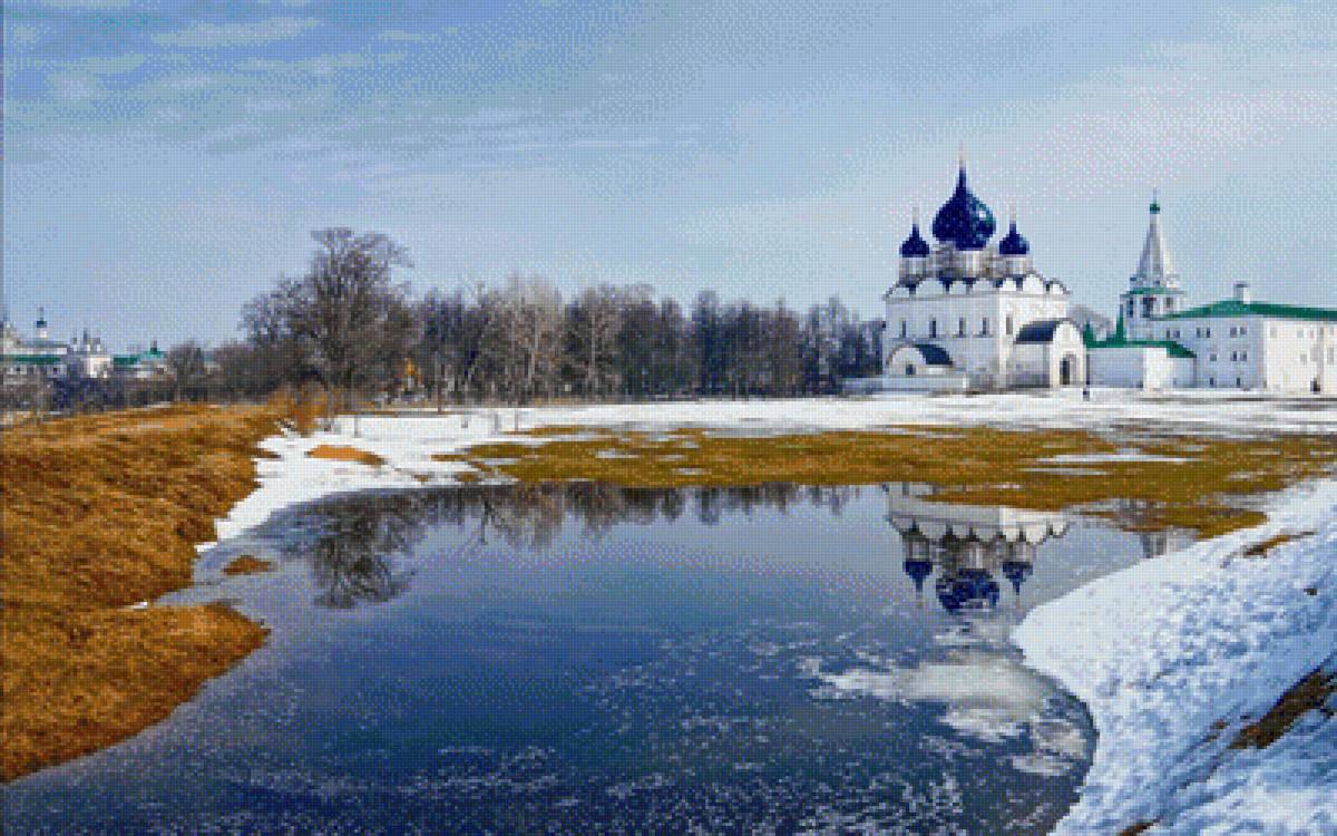 Cathedral Of The Nativity In Suzdal. - snowscapes. - предпросмотр