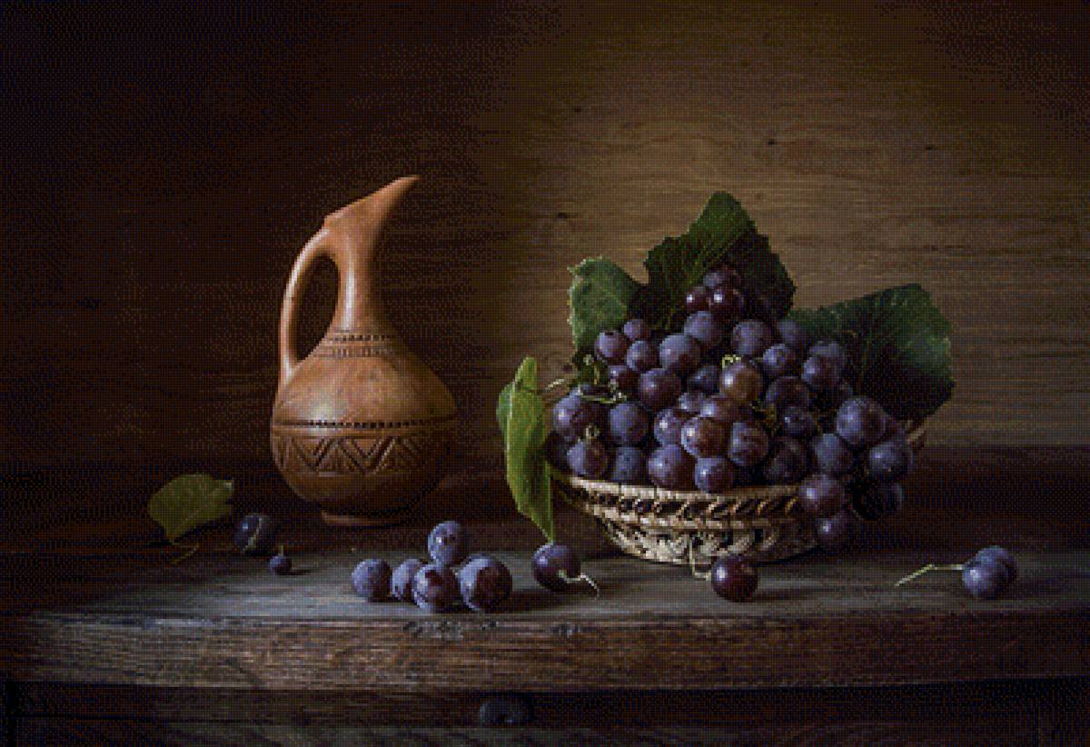 №1936732 - фрукты, виноград, натюрморт - предпросмотр