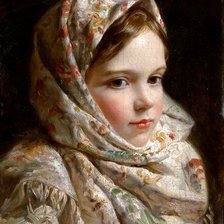 Схема вышивки «девушка»