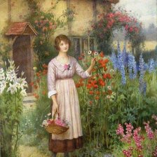 Схема вышивки «девушка»