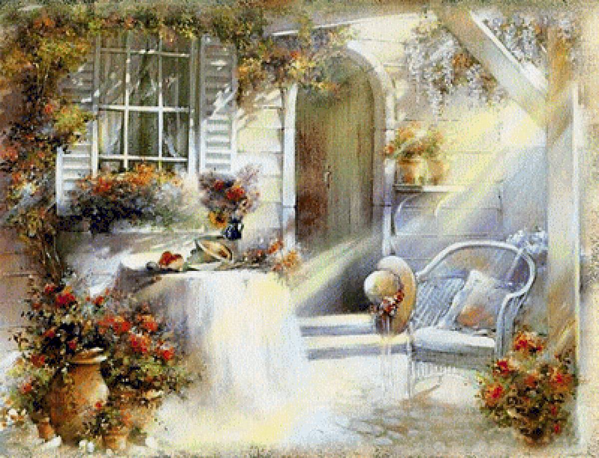 Summer. - reint withaar paintings. scenarys.flowers and gardens. - предпросмотр