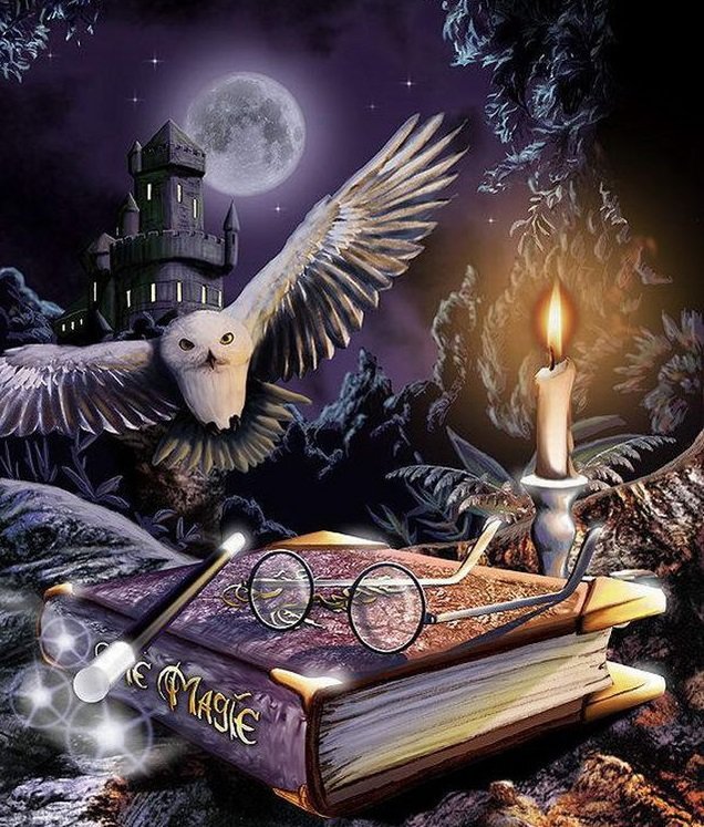 магия - ночь, сова, магия - оригинал