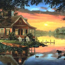 Схема вышивки «ВЕЧЕР»