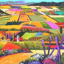 Схема вышивки «ПЁСТРЫЕ ПОЛЯ»