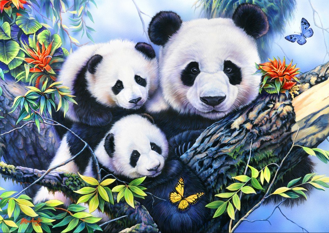 №1937750 - животные, панды - оригинал