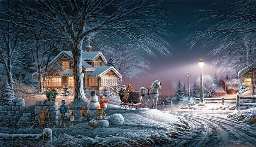 Winter Wonderland. - christmas.people.animals., snowscenes - оригинал