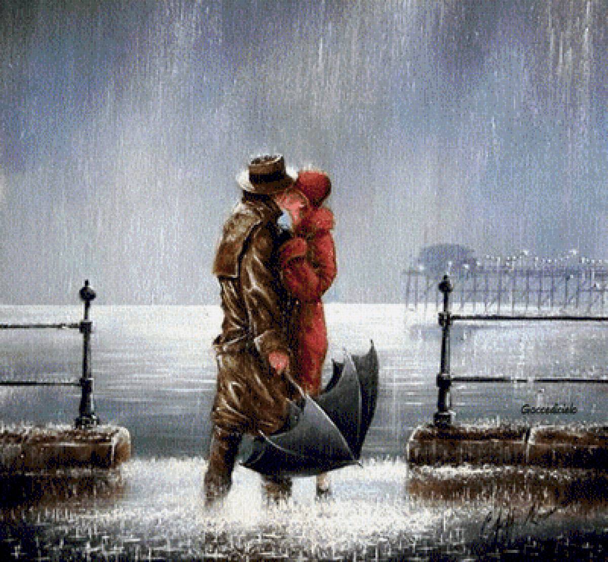 Two Lovers under the Rain. - scenarys.people. - предпросмотр