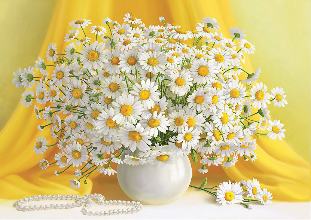 №1938057 - ромашки, цветы, натюрморт - оригинал