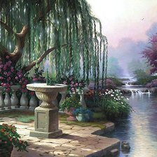 Схема вышивки «САД У РУЧЬЯ»