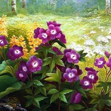 Схема вышивки «цветы»