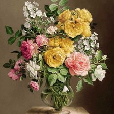 Схема вышивки «цветы»