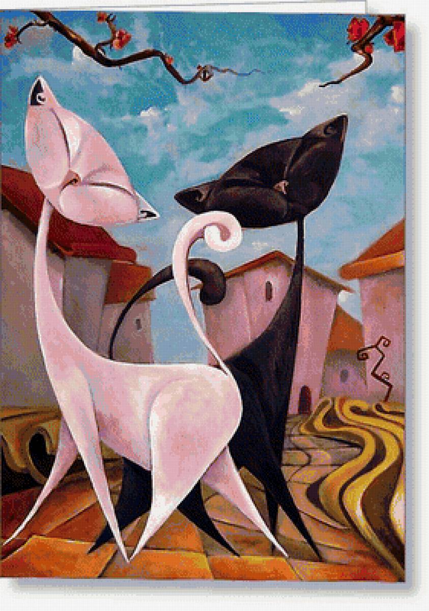 кошки - кошки. кошка. крыша - предпросмотр