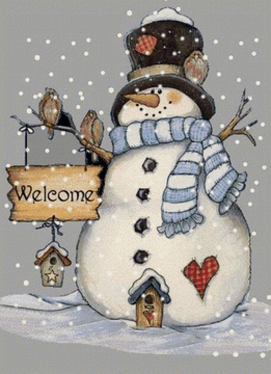 снеговик - зима, новый год, праздник, снеговик - предпросмотр