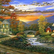 Схема вышивки «ОСЕННИЙ ВЕЧЕР»