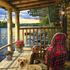 Cabin Porch.