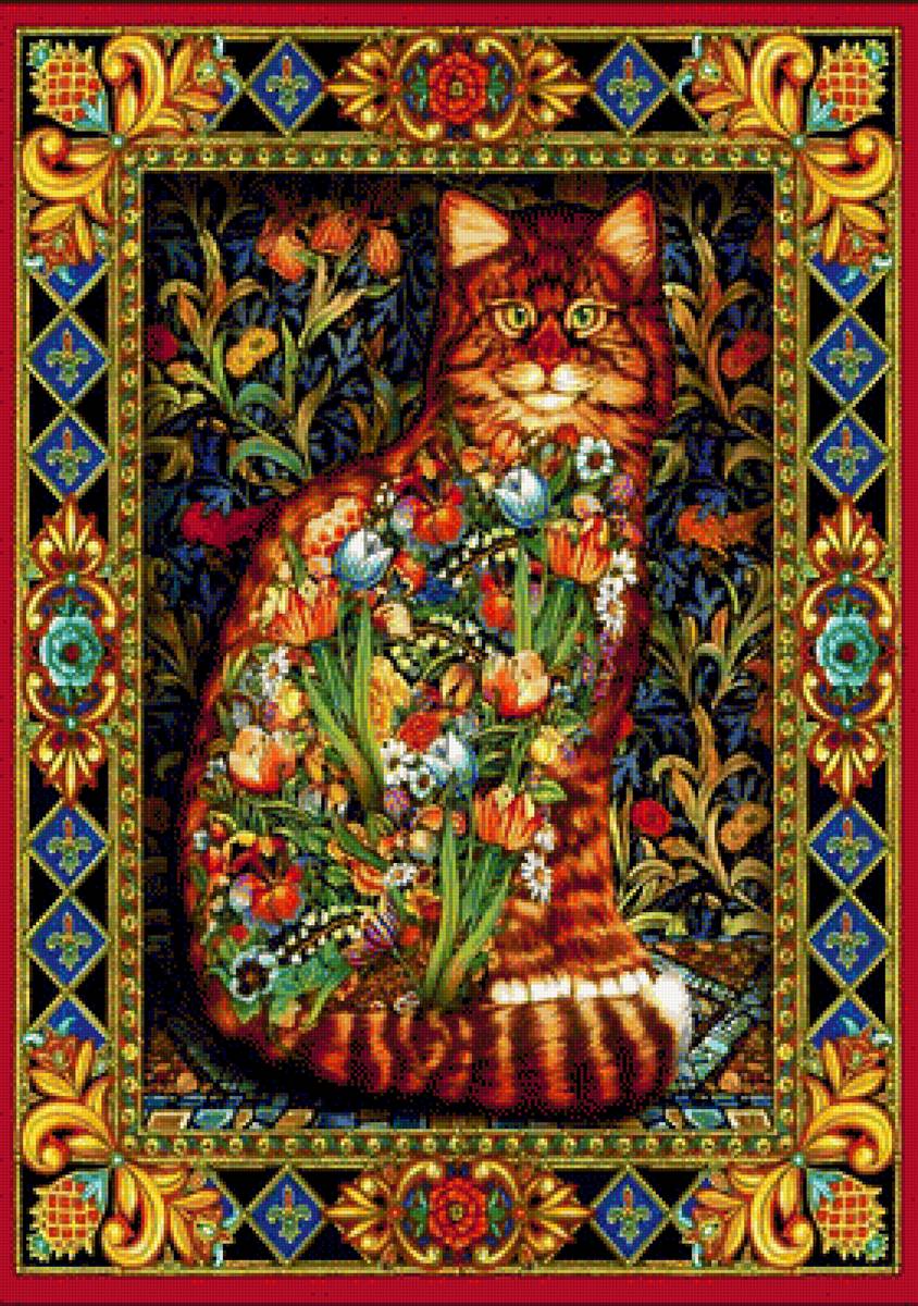 Tapestry Cat. - animals. - предпросмотр