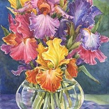 Схема вышивки «акварель»