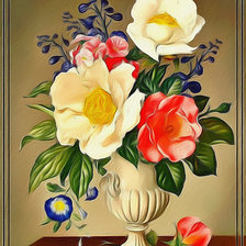 Оригинал схемы вышивки «Букет цветов.» (№1939620)