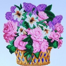Схема вышивки «Цветы»