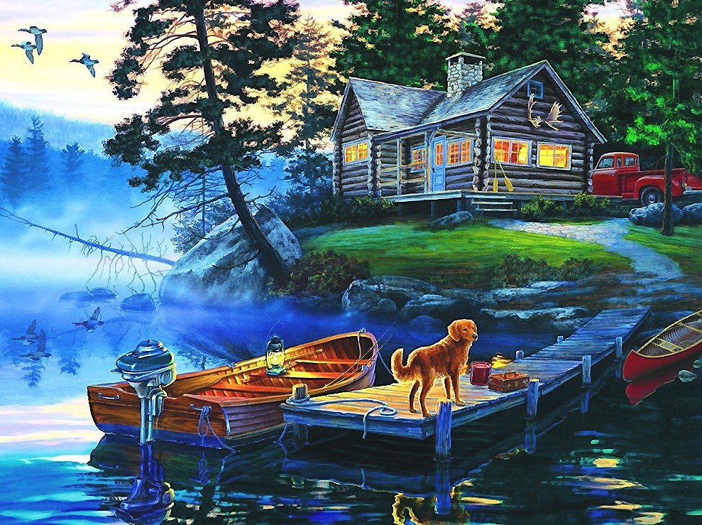 НА РЫБАЛКЕ - оригинал