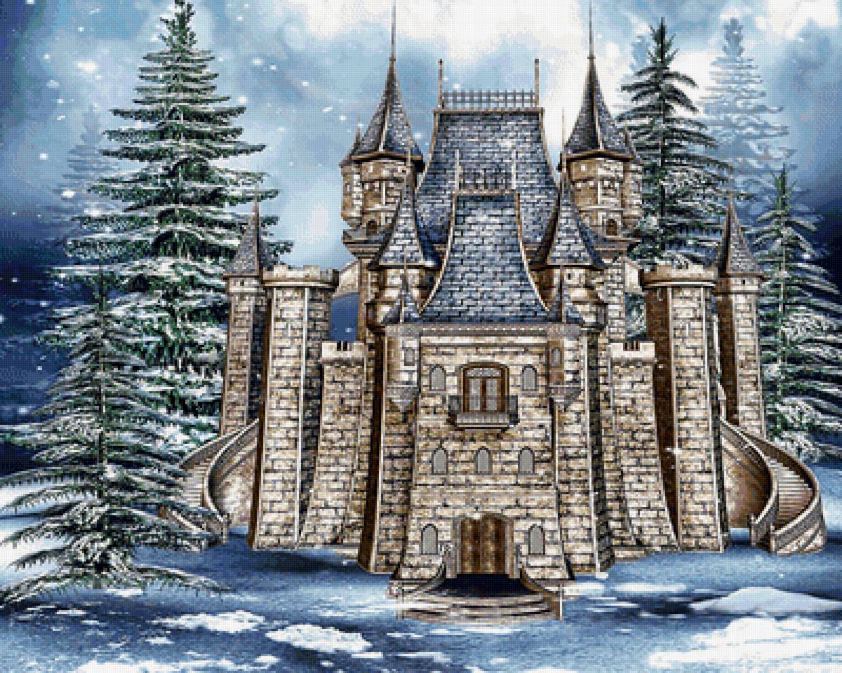 Серия "Волшебные домики". Замок - замок, зима, сказка - предпросмотр