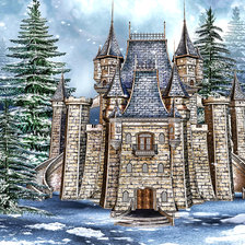 Схема вышивки «Серия "Волшебные домики". Замок»
