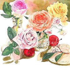 Схема вышивки «акварель»