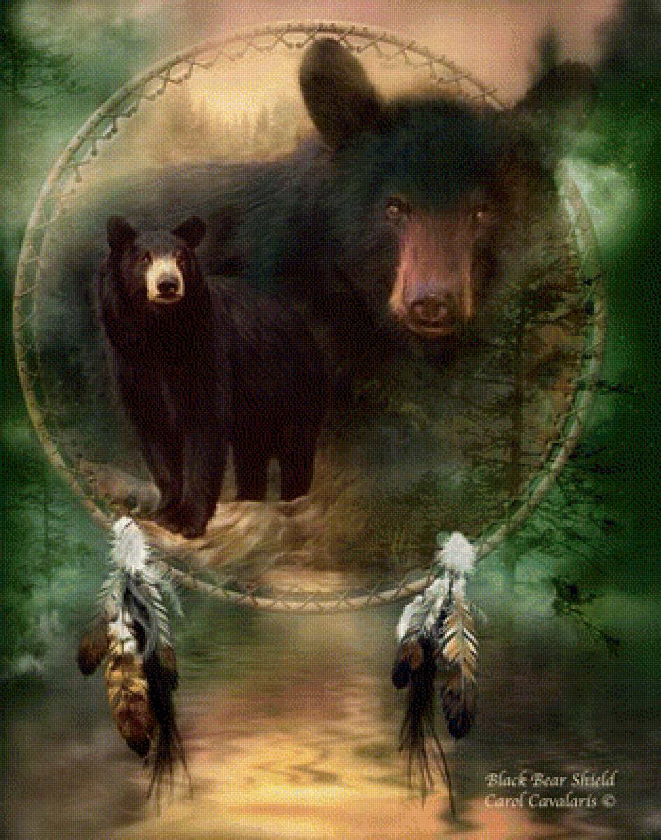 ловец снов "медведи" - медведи, ловец снов - предпросмотр