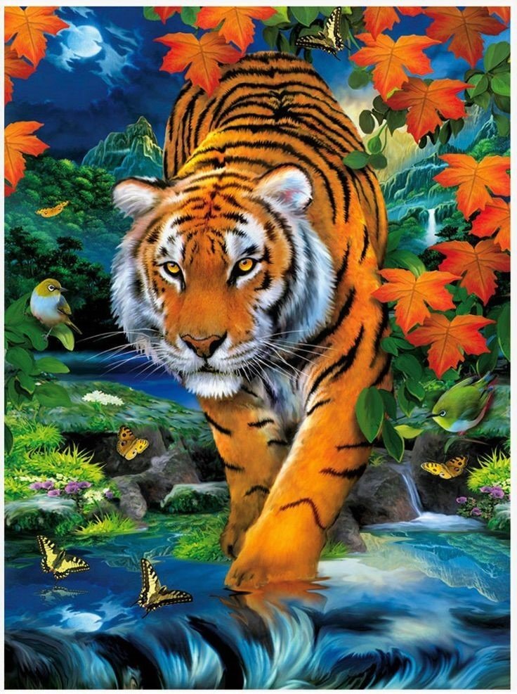 Тигр - природа, животные, тигр - оригинал