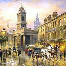 Схема вышивки «УЛИЦА В МАНЧЕСТЕРЕ»