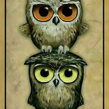 Схема вышивки «Совята.»