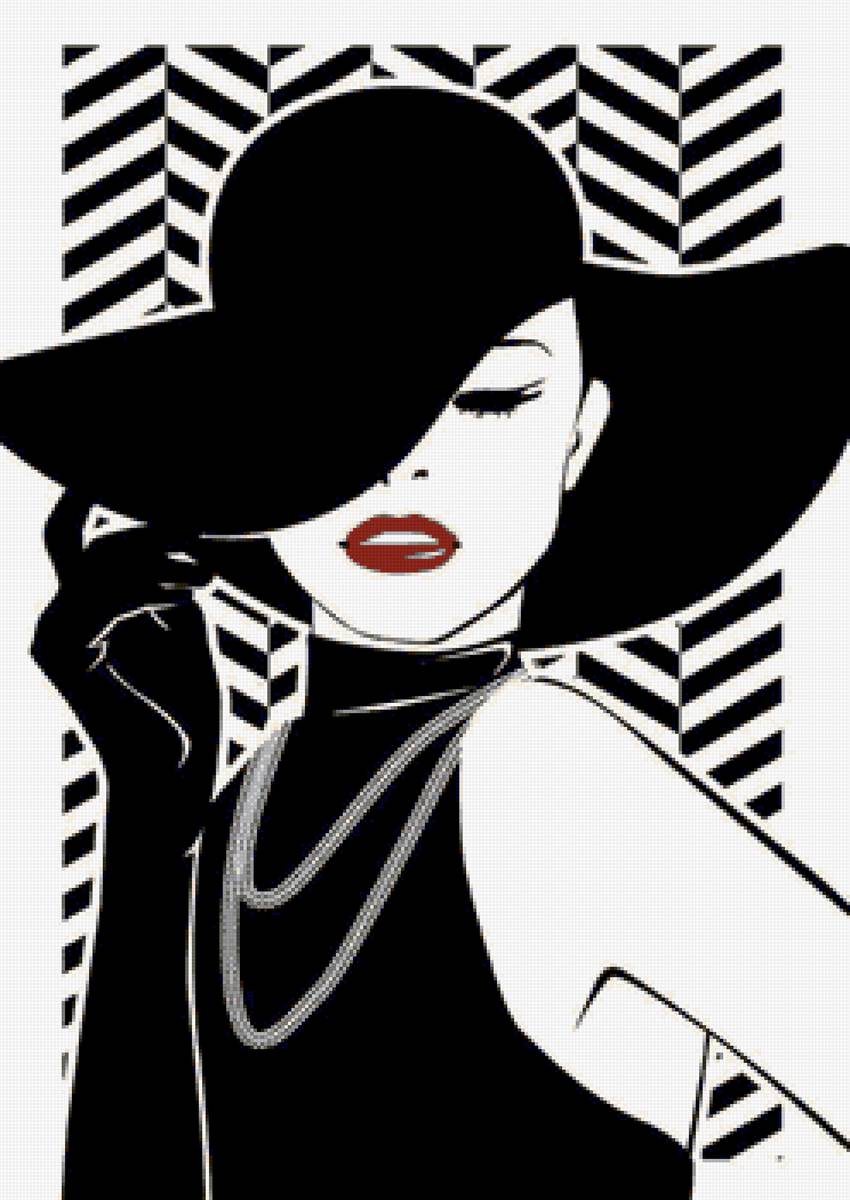 Donna bianco e nero - donna - предпросмотр