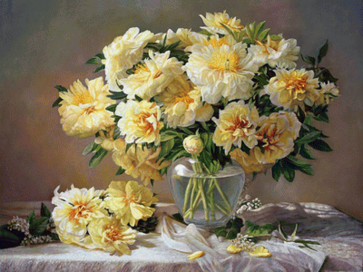 №1941518 - натюрморт, пионы, цветы - предпросмотр