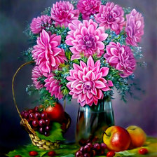 Натюрморт с букетом.