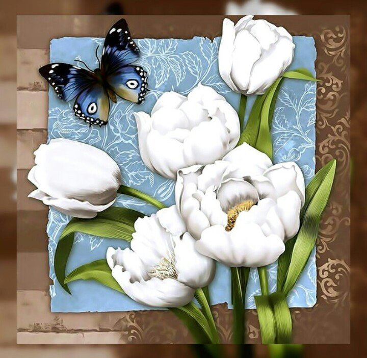 Белые тюльпаны2. - белые, тюльпаны. - оригинал