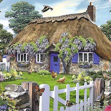 Схема вышивки «ДОМИК В ДЕРЕВНЕ»