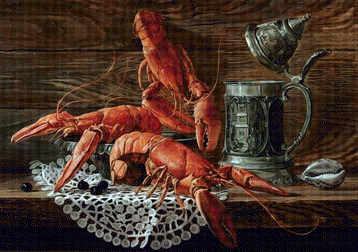 РАКИ - натюрморт для кухни, pakи - предпросмотр