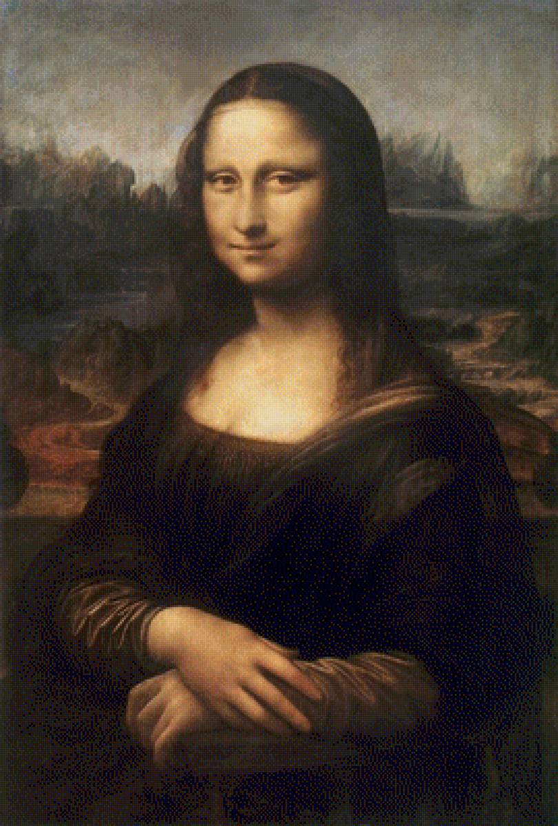 Портрет Лизы дель Джиокондо.Леонардо да Винчи - картины - предпросмотр