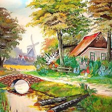 Схема вышивки «ЛЕТНИЙ ПЕЙЗАЖ»