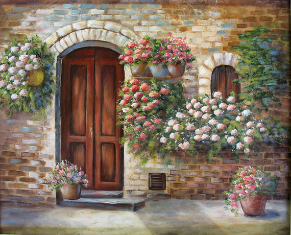 Toscana Door. - scenarys.flowers and gardens. - оригинал
