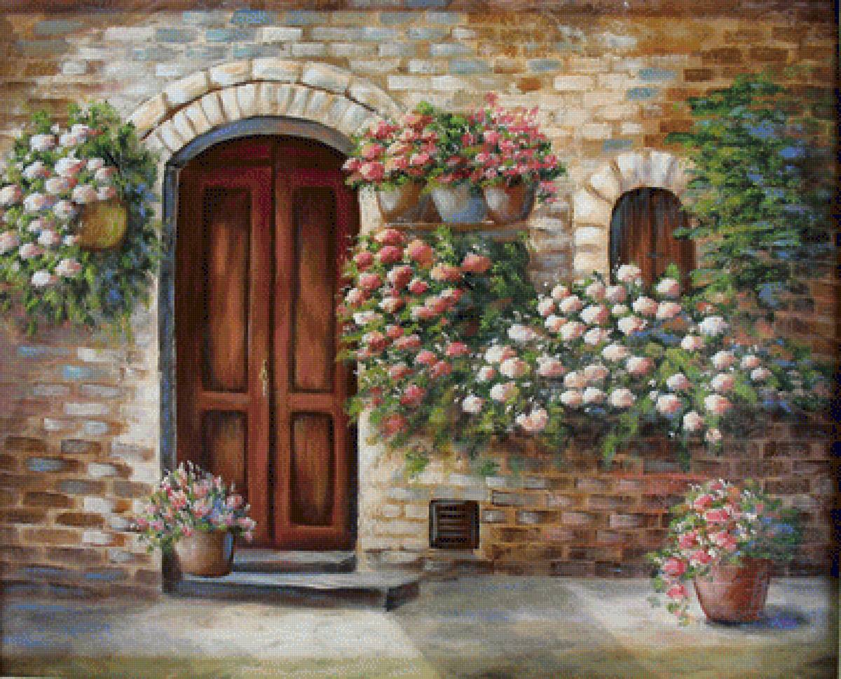 Toscana Door. - scenarys.flowers and gardens. - предпросмотр