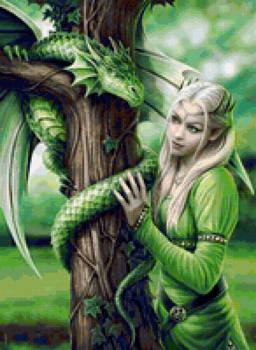 девушка - дракон - предпросмотр