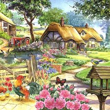 Схема вышивки «СЕЛЬСКИЙ ПЕЙЗАЖ»